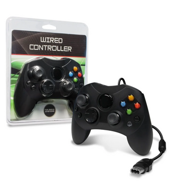 GenericBrand - XBOXBlack WiredController DualAnalog Joysticks - XBOX