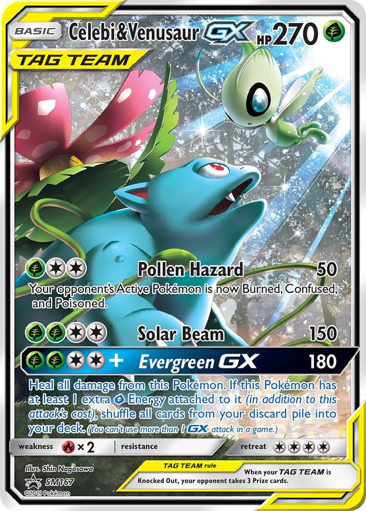 Celebi & Venusaur GX (SM167) [Sun & Moon: Black Star Promos]