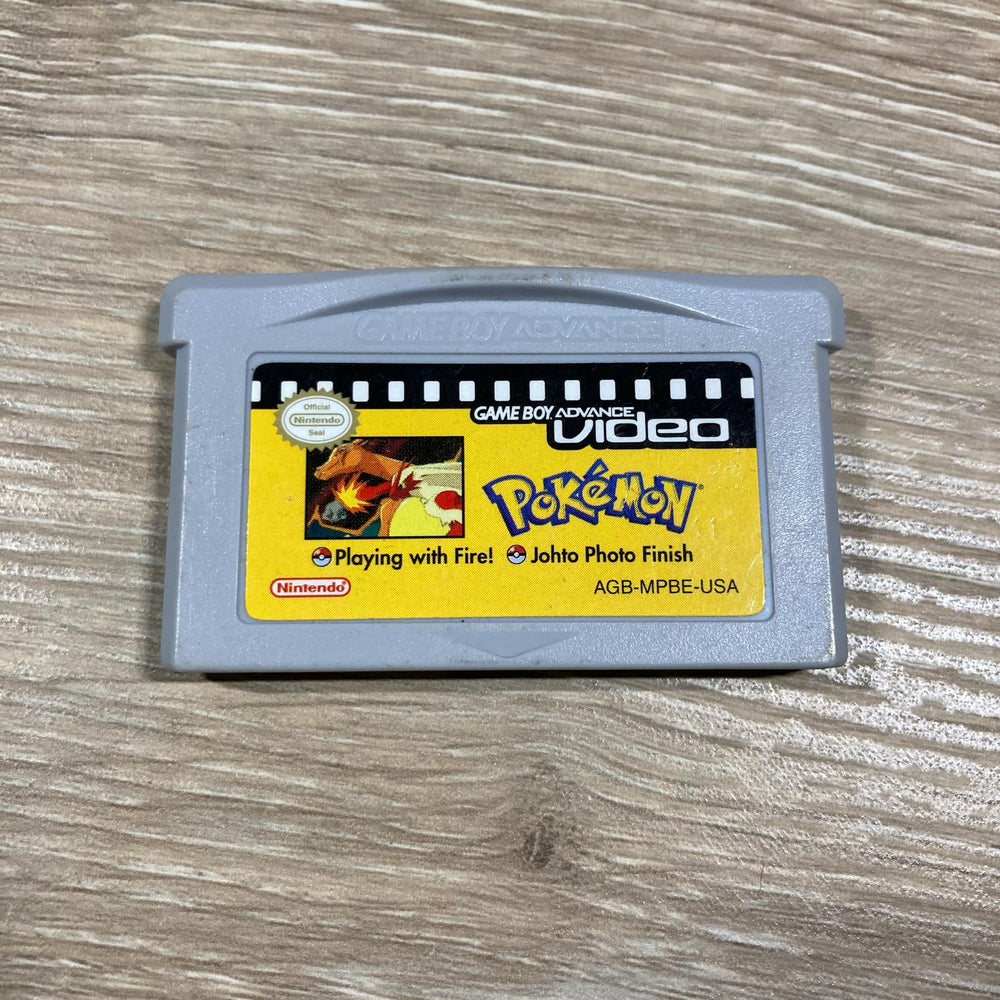 GBA Video Pokemon Johto Photo Finish and Playing with Fire GameBoy Advance