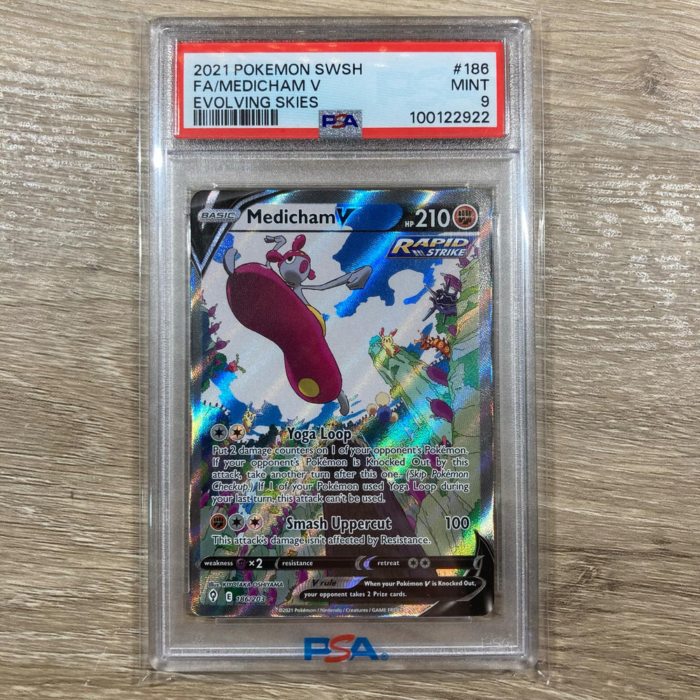 Medicham V (186/203) [Sword & Shield: Evolving Skies] PSA 9 (10122922) Graded Card