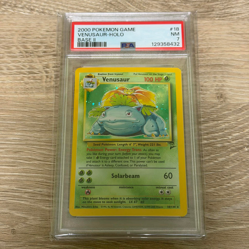 Venusaur (18/130) [Base Set 2] PSA 7 (129358432) Graded Card