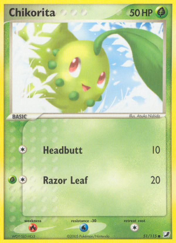 Chikorita (51/115) [EX: Unseen Forces]