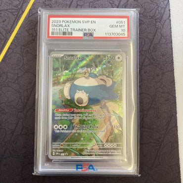 Snorlax (051) [Scarlet & Violet: Black Star Promos] PSA 10 (113703045) Graded Card