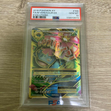 M Venusaur EX (100/108) [XY: Evolutions] PSA 10 (119910673) Graded Card