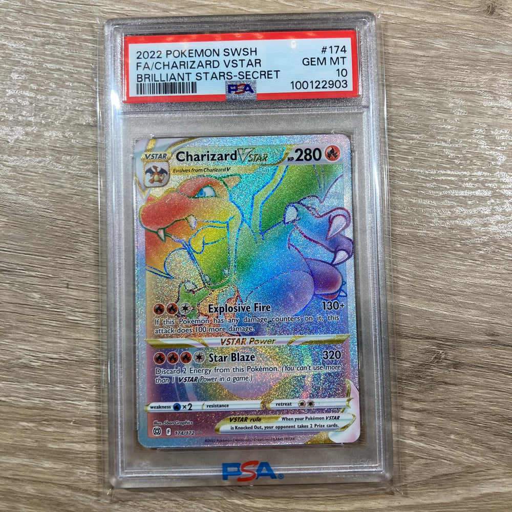 Charizard VSTAR (174/172) [Sword & Shield: Brilliant Stars] PSA 10 (100122903) Graded Card
