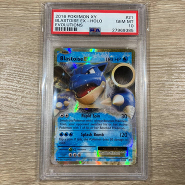 Blastoise EX (21/108) [XY: Evolutions] PSA 10 (27969385) Graded Card