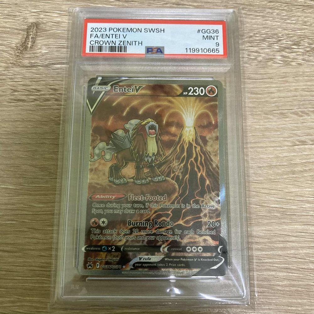 Entei V (GG36/GG70) [Sword & Shield: Crown Zenith] PSA 9 (119910665) Graded Card