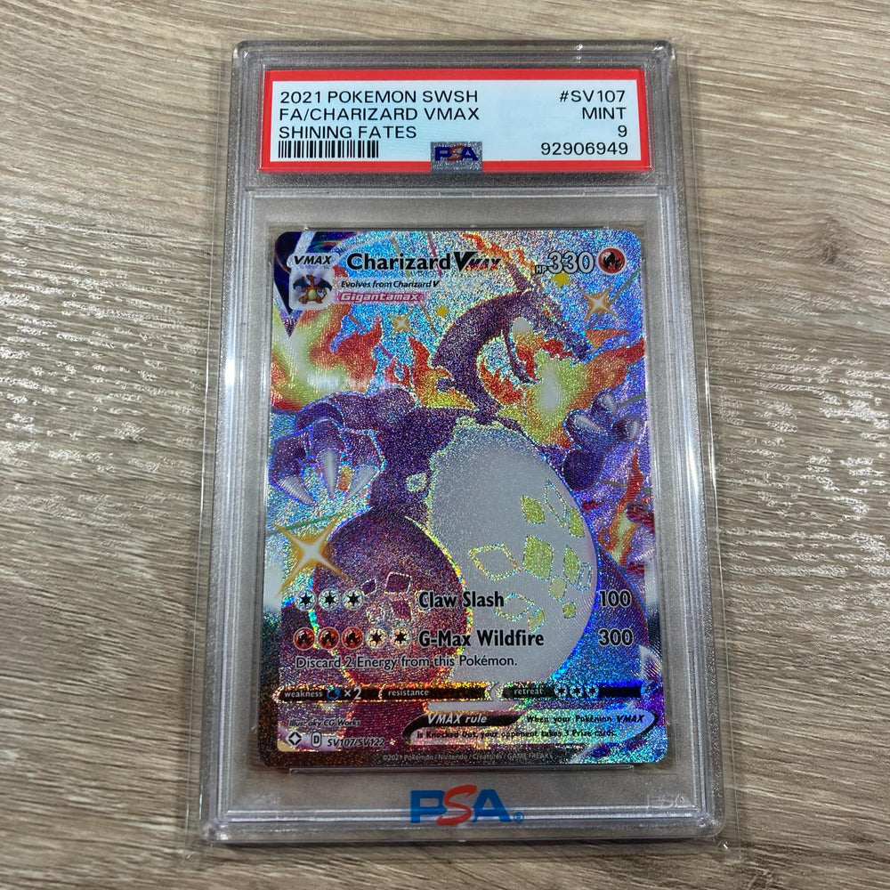 Charizard VMAX - SV107/SV122 - Shiny Rare PSA 9 (92906949) Graded Card