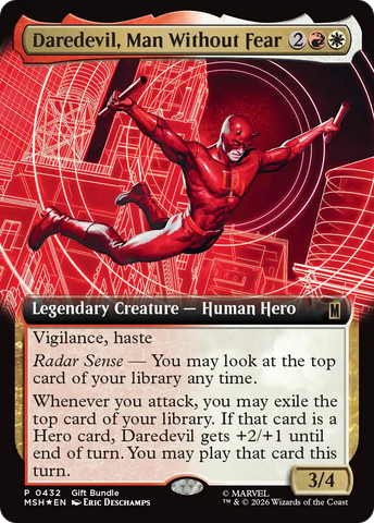 Daredevil, Man Without Fear (Extended Art) [Marvel Super Heroes Promos]