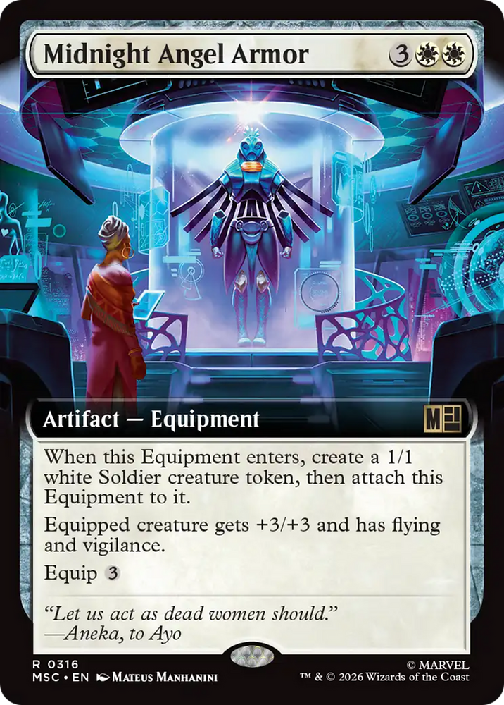 Midnight Angel Armor (Extended Art) [Marvel Super Heroes Commander]