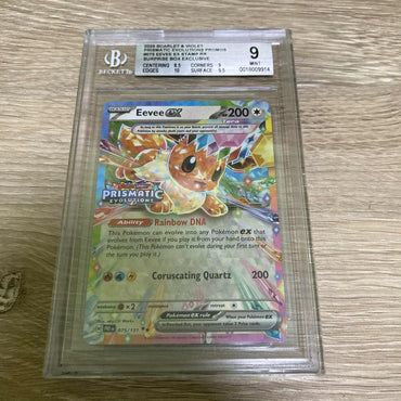 Eevee ex (075/131) (Prismatic Evolutions Stamp) [Scarlet & Violet: Prismatic Evolutions] BGS 9 (0018009914) Graded Card