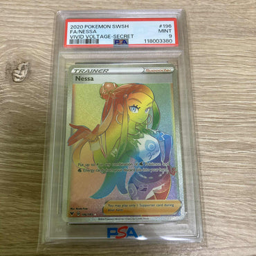 Nessa (196/185) [Sword & Shield: Vivid Voltage] PSA 9 (118003380) Graded Card