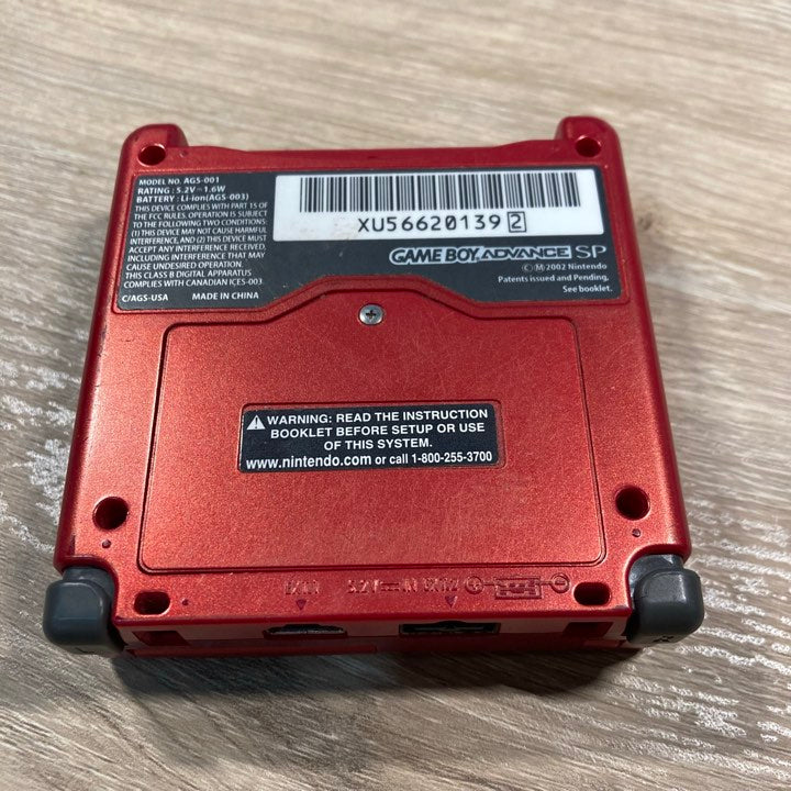 Red Gameboy Advance SP GameBoy Advance Console