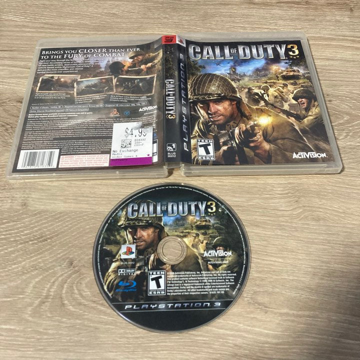 Call Of Duty 3 Playstation 3