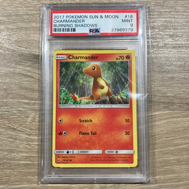 Charmander (18/147) [Sun & Moon: Burning Shadows] PSA 9 (27969379) Graded Card