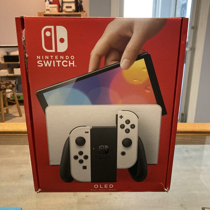 Nintendo Switch OLED With White Joy-Con Nintendo Switch Console
