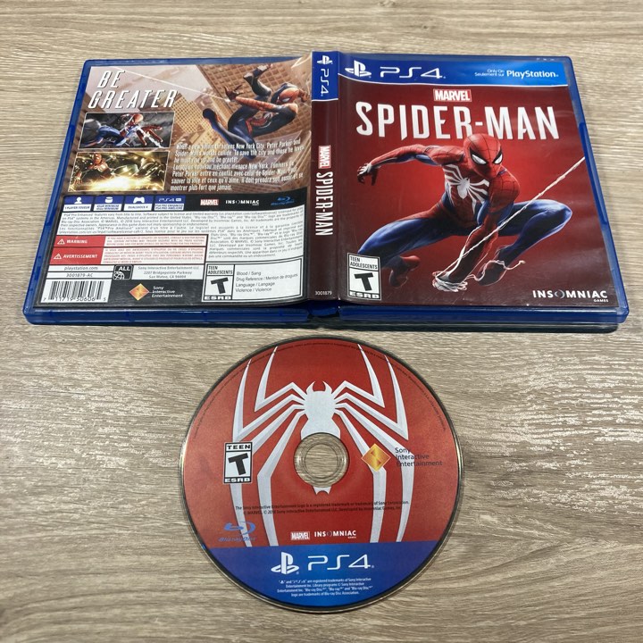 Marvel Spiderman Playstation 4