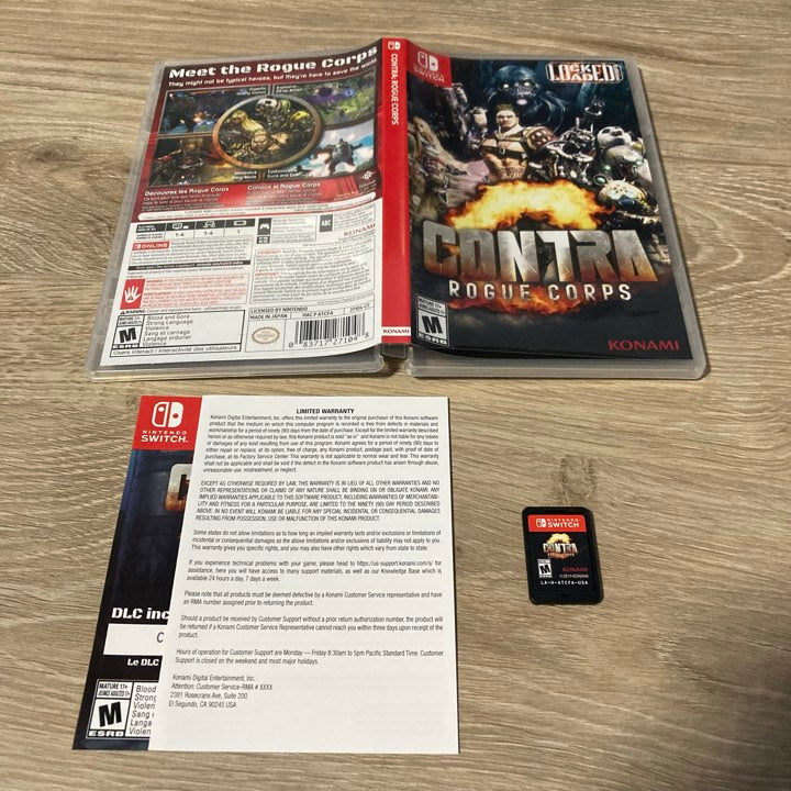 Contra Rogue Corps Nintendo Switch
