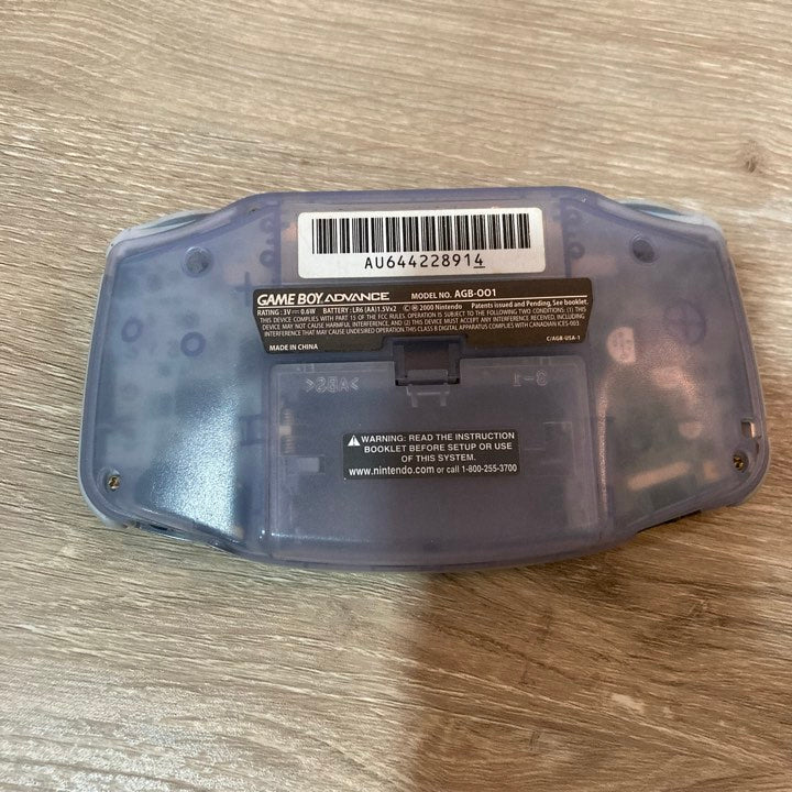 Glacier Gameboy Advance System GameBoy Advance Console