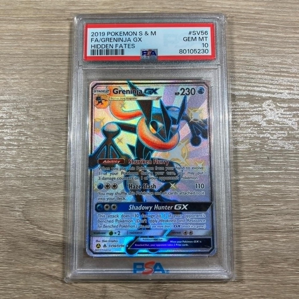 Greninja GX - SV56/SV94 - Shiny Ultra Rare PSA 10 (80105230) Graded Card