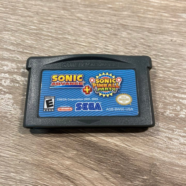 Sonic Advance & Sonic Pinball Party GameBoy Advance