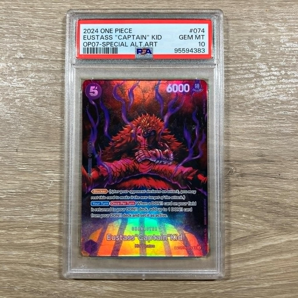 Eustass"Captain"Kid - SP - OP05-074 - Super Rare - Foil PSA 10 (95594383) Graded Card