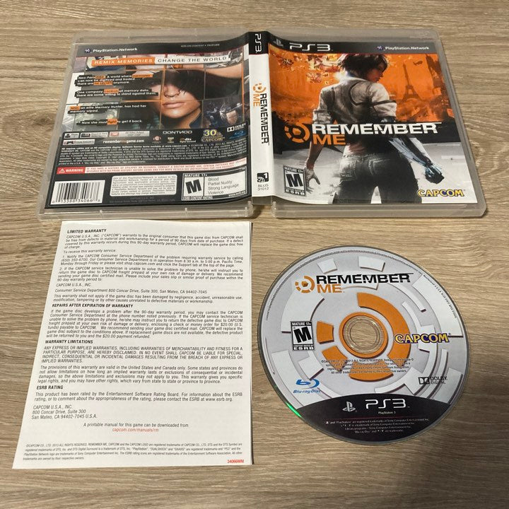 Remember Me Playstation 3