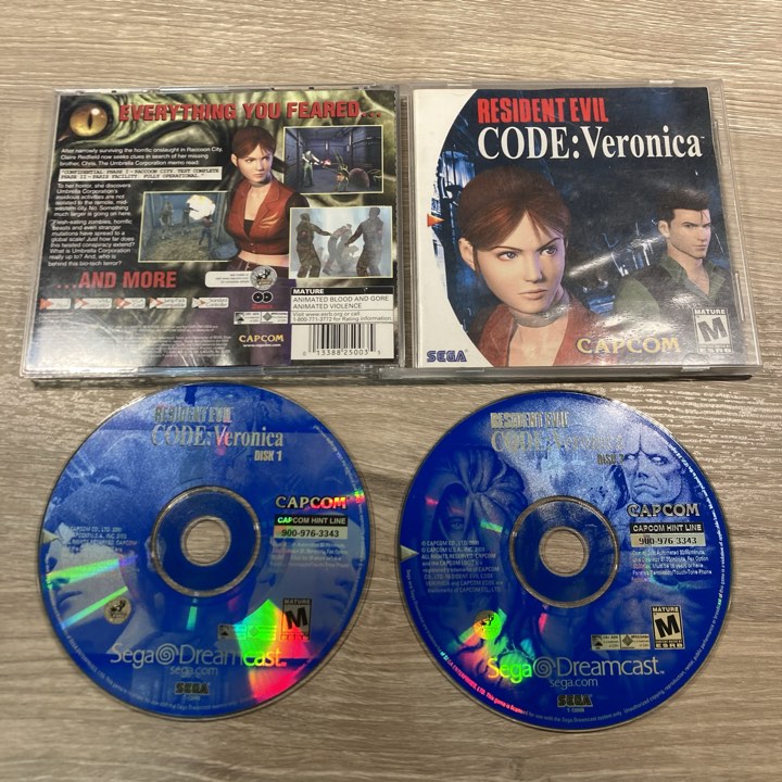 Resident Evil CODE Veronica Sega Dreamcast