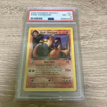 Dark Charizard (21/82) [Team Rocket Unlimited] PSA 8 (64954769) Graded Card