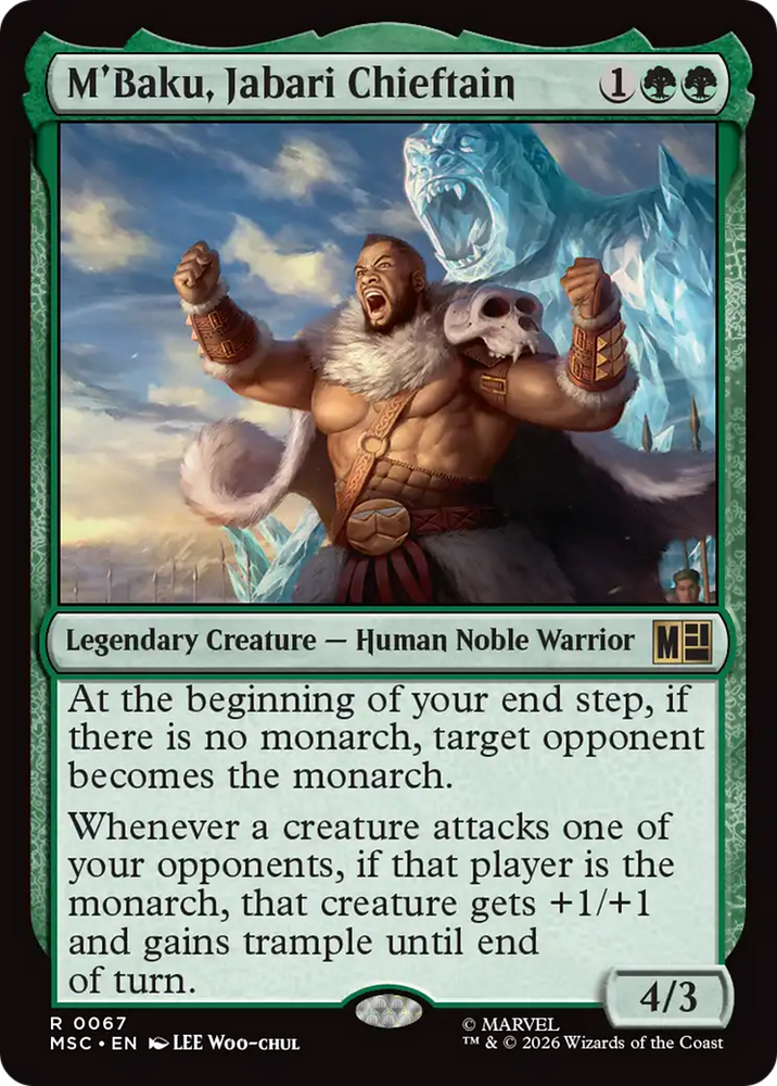 M'Baku, Jabari Chieftain (Surge Foil) [Marvel Super Heroes Commander]