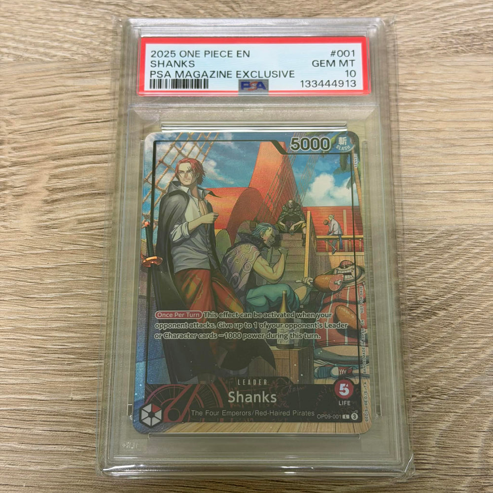 Shanks (2025 PSA Magazine Promo) [One Piece Promotion Cards] PSA 10 (133444913) Graded Card