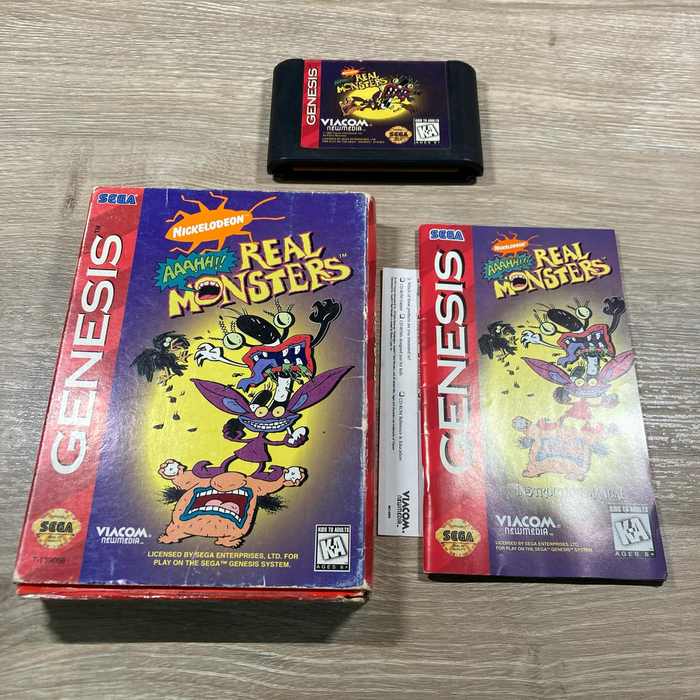 AAAHH Real Monsters [Cardboard Box] Sega Genesis