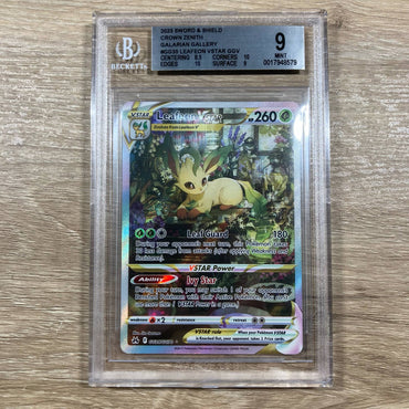 Leafeon VSTAR (GG35/GG70) [Sword & Shield: Crown Zenith] BGS 9 (0017948579) Graded Card