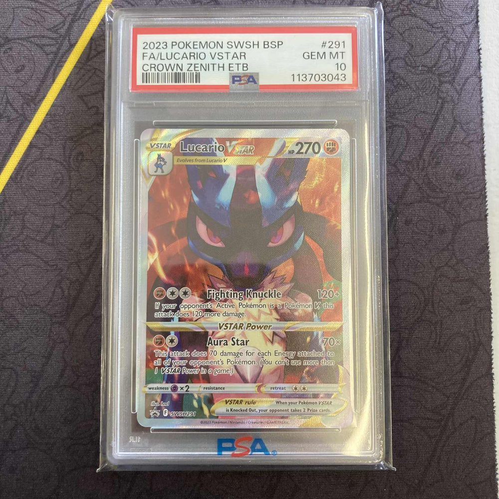 Lucario VSTAR (SWSH291) [Sword & Shield: Black Star Promos] PSA 10 (113703043) Graded Card