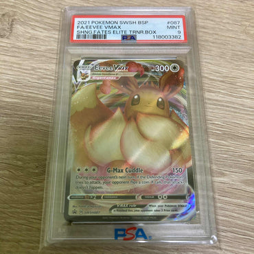 Eevee VMAX (SWSH087) [Sword & Shield: Black Star Promos] PSA 9 (118003382) Graded Card