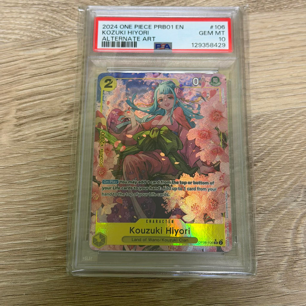 Kouzuki Hiyori (Alternate Art) [Premium Booster -The Best-] PSA 10 (129358429) Graded Card