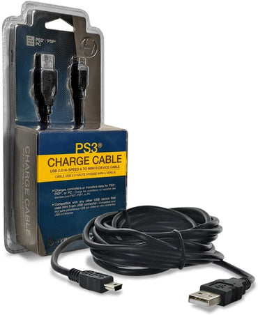 PS3 - PS3/PSP/PC Mini USB Charging Cable (10Ft) (M05426)