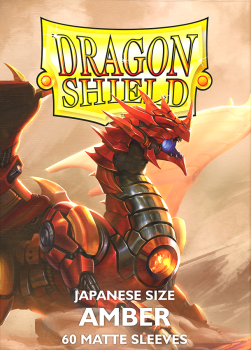 DRAGON SHIELD SLEEVES MATTE JAPANESE AMBER 60CT