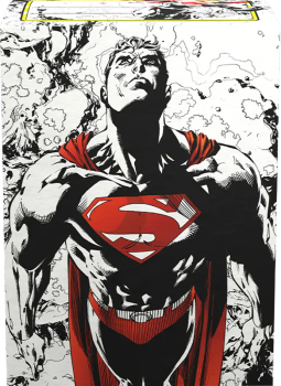 DRAGON SHIELD SLEEVES SUPERMAN CORE RED/WHITE 100CT