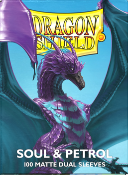 DRAGON SHIELD SLEEVES DUAL MATTE SOUL AND PETROL 100CT