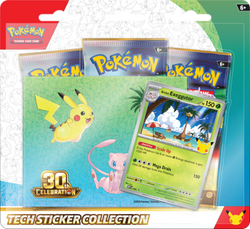 POKEMON 30TH CELEBRATION TECH STICKER COLLECTION
