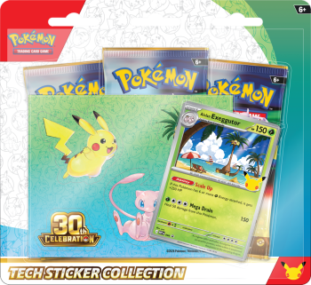 POKEMON 30TH CELEBRATION TECH STICKER COLLECTION
