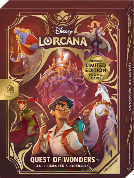 DISNEY LORCANA QUEST OF WONDERS AN ILLUMINEER’S LOREBOOK
