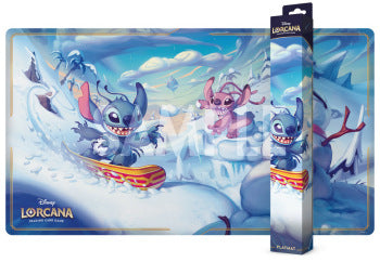 DISNEY LORCANA SET 14 PLAYMAT SNOWBOARDING STITCH