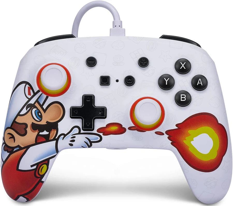 PowerA EnhancedWiredController for Nintendo Switch- FireballMario - SWITCH