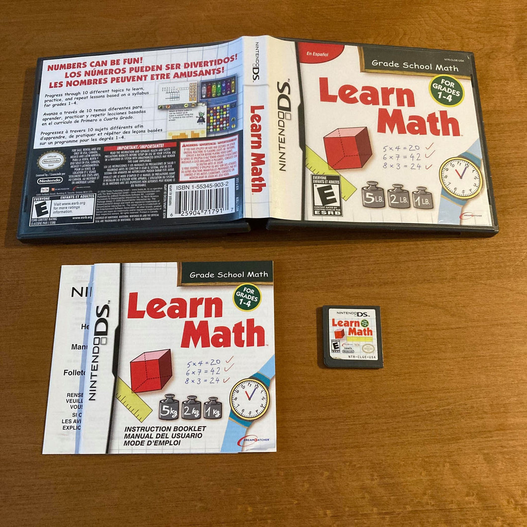 Learn Math For Grades 1-4 Nintendo DS