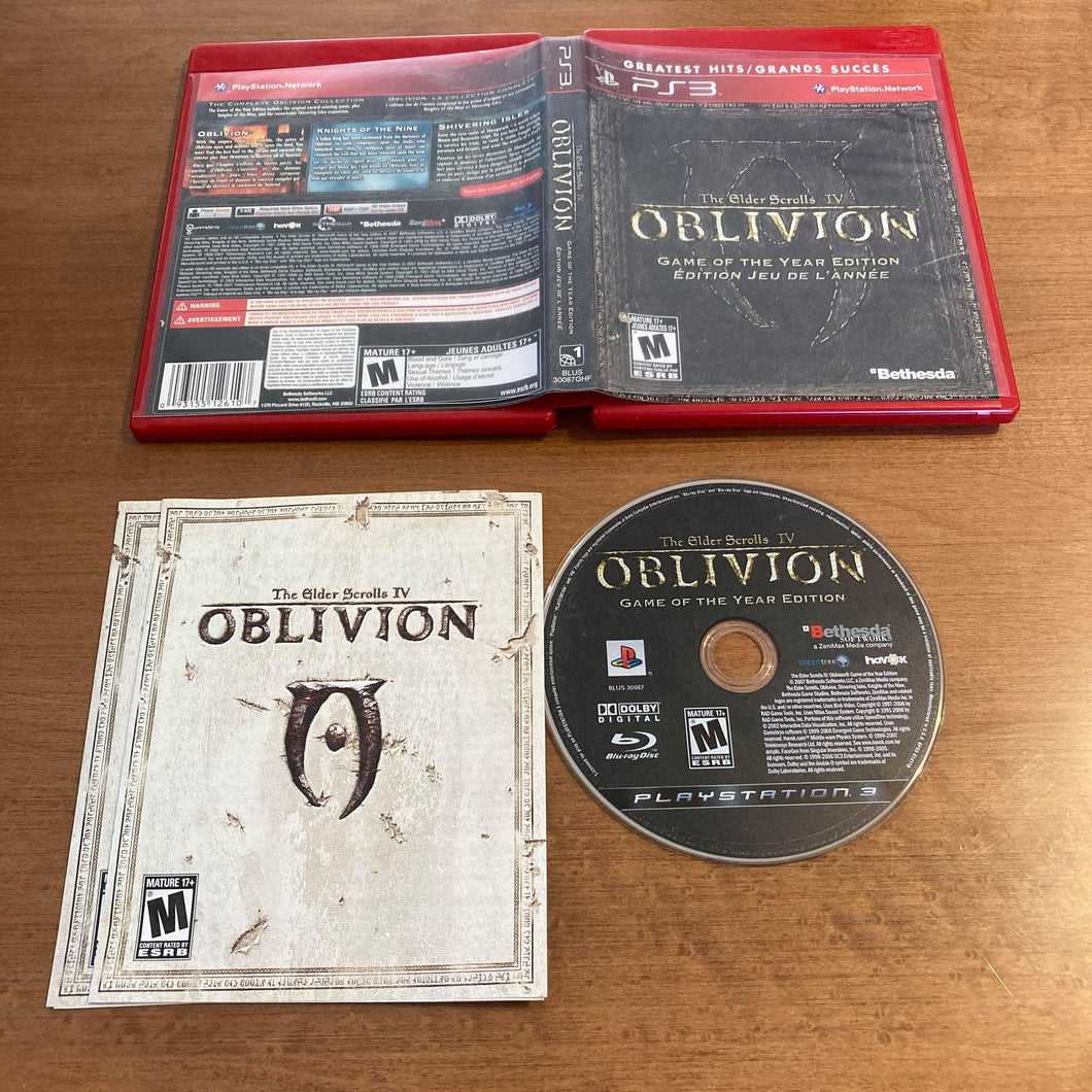 Elder Scrolls IV Oblivion Game Of The Year [Greatest Hits] Playstation 3