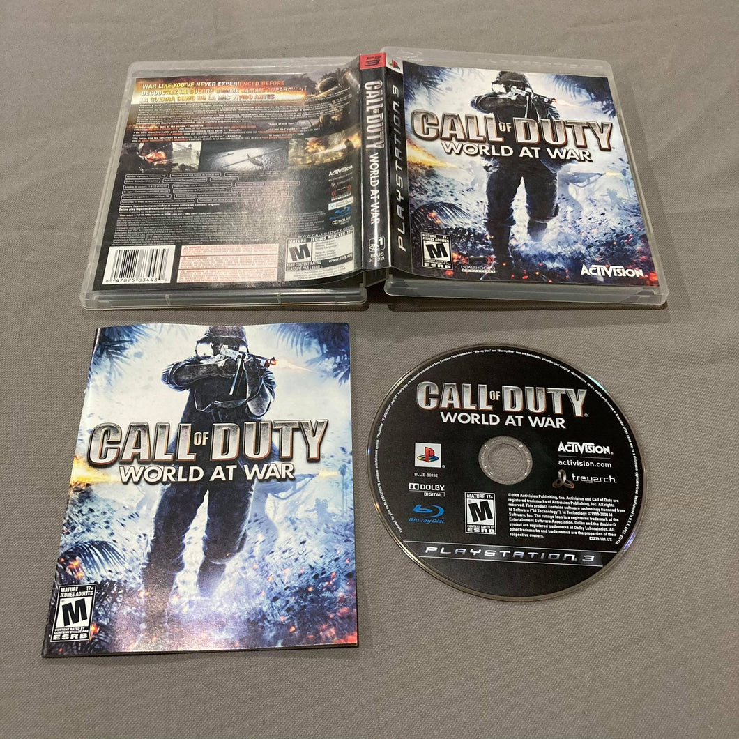 Call Of Duty World At War Playstation 3