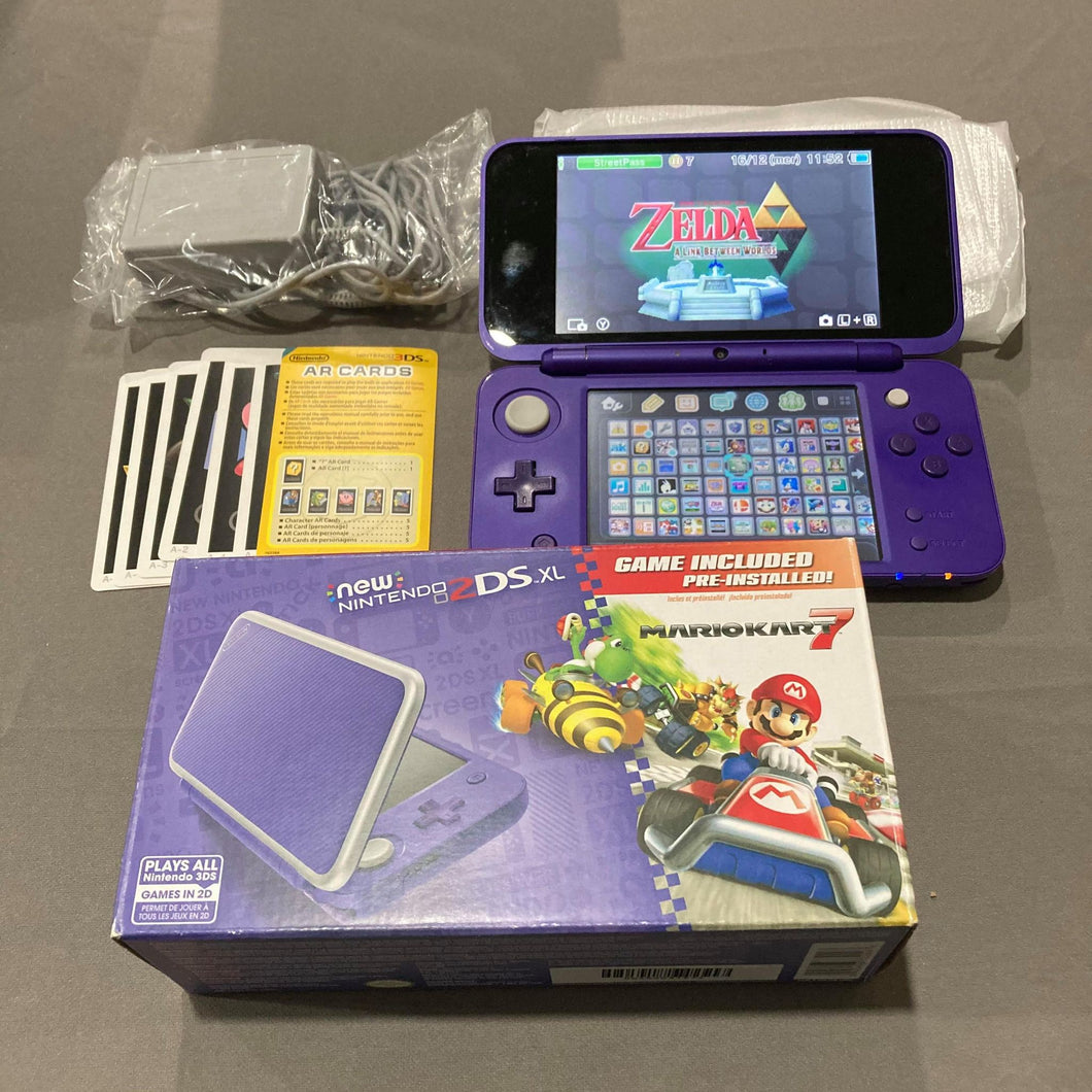 New Nintendo 2DS XL Purple & Silver Nintendo 3DS