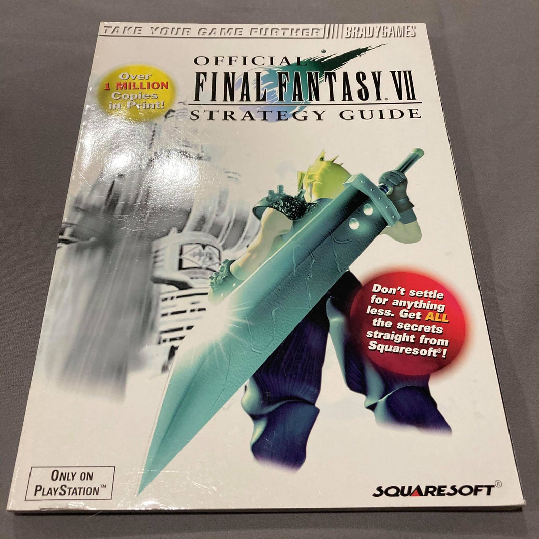 Final Fantasy VII FF7 Official BradyGames Strategy Guide